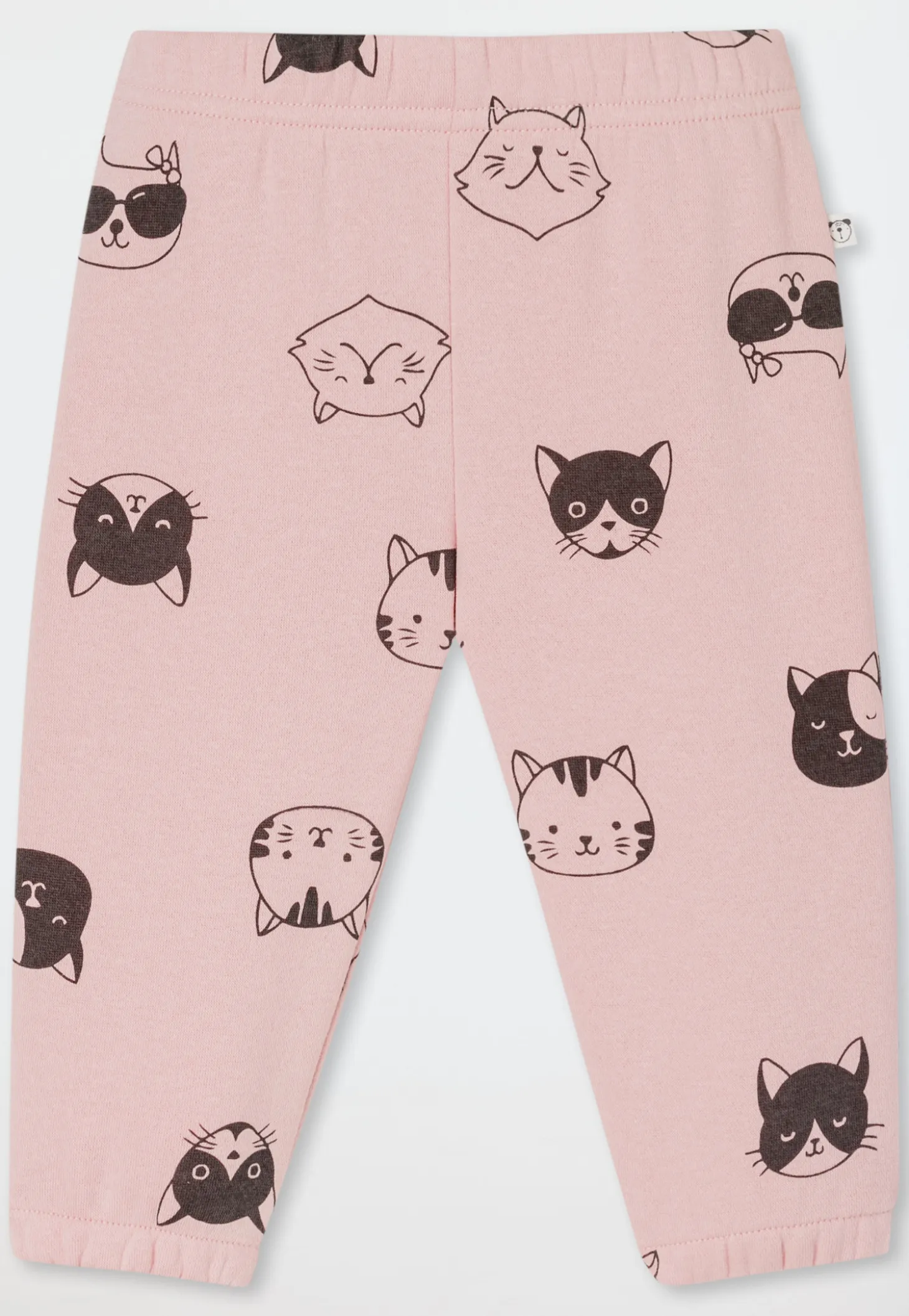 Babyanzug 2-teilig Sweatware Katzen rosé - Baby