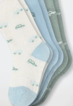Baby-Stoppersocken 3er-Pack Autos mehrfarbig - Legwear Baby