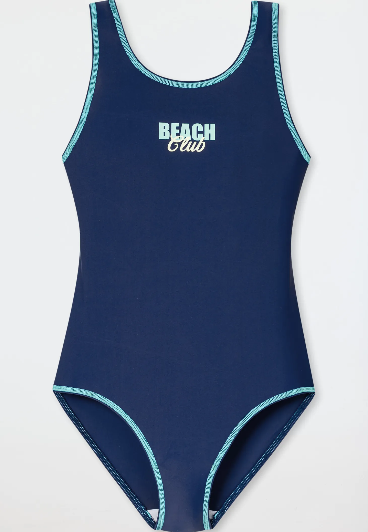 Badeanzug Schulsport blau - Aqua
