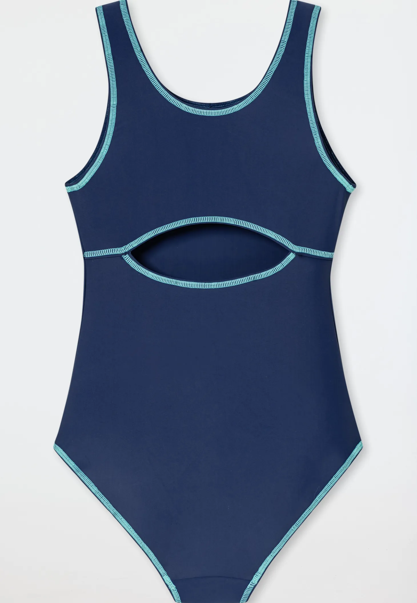 Badeanzug Schulsport blau - Aqua