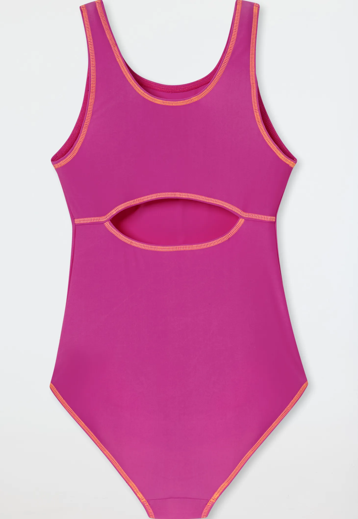 Badeanzug Schulsport fuchsia - Aqua