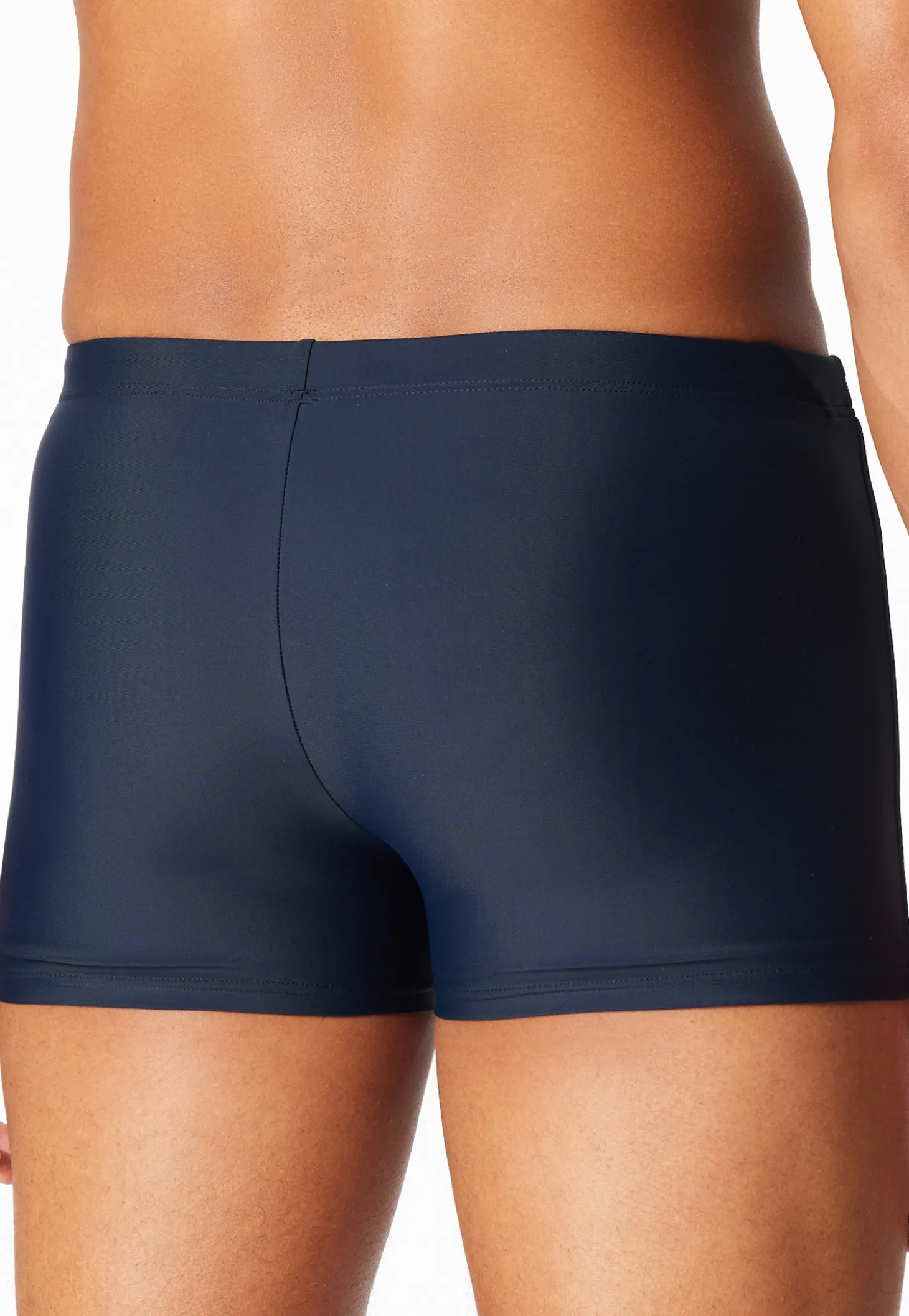 Badehose mit Bein Schlüsseltasche schwarz - Aqua