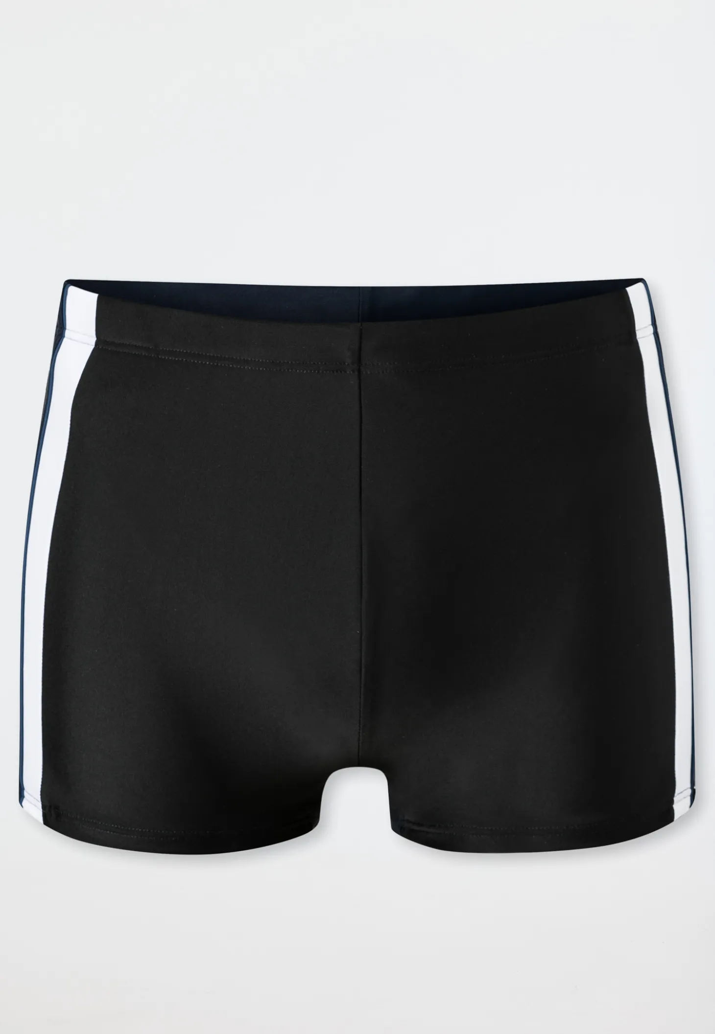 Badehose mit Bein Schlüsseltasche schwarz - Aqua
