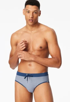 Badehose Wirkware blau gemustert - Aqua
