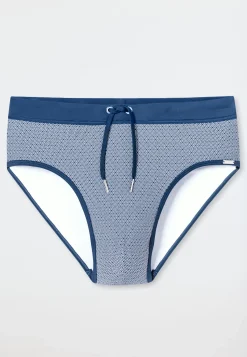 Badehose Wirkware blau gemustert - Aqua