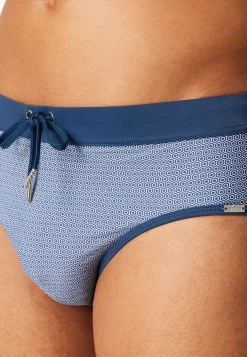 Badehose Wirkware blau gemustert - Aqua