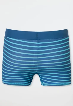 Badehose Wirkware recycelt LSF40+ Streifen aqua - Aqua