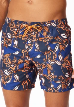 Badeshorts Webware multicolor gemustert - Aqua