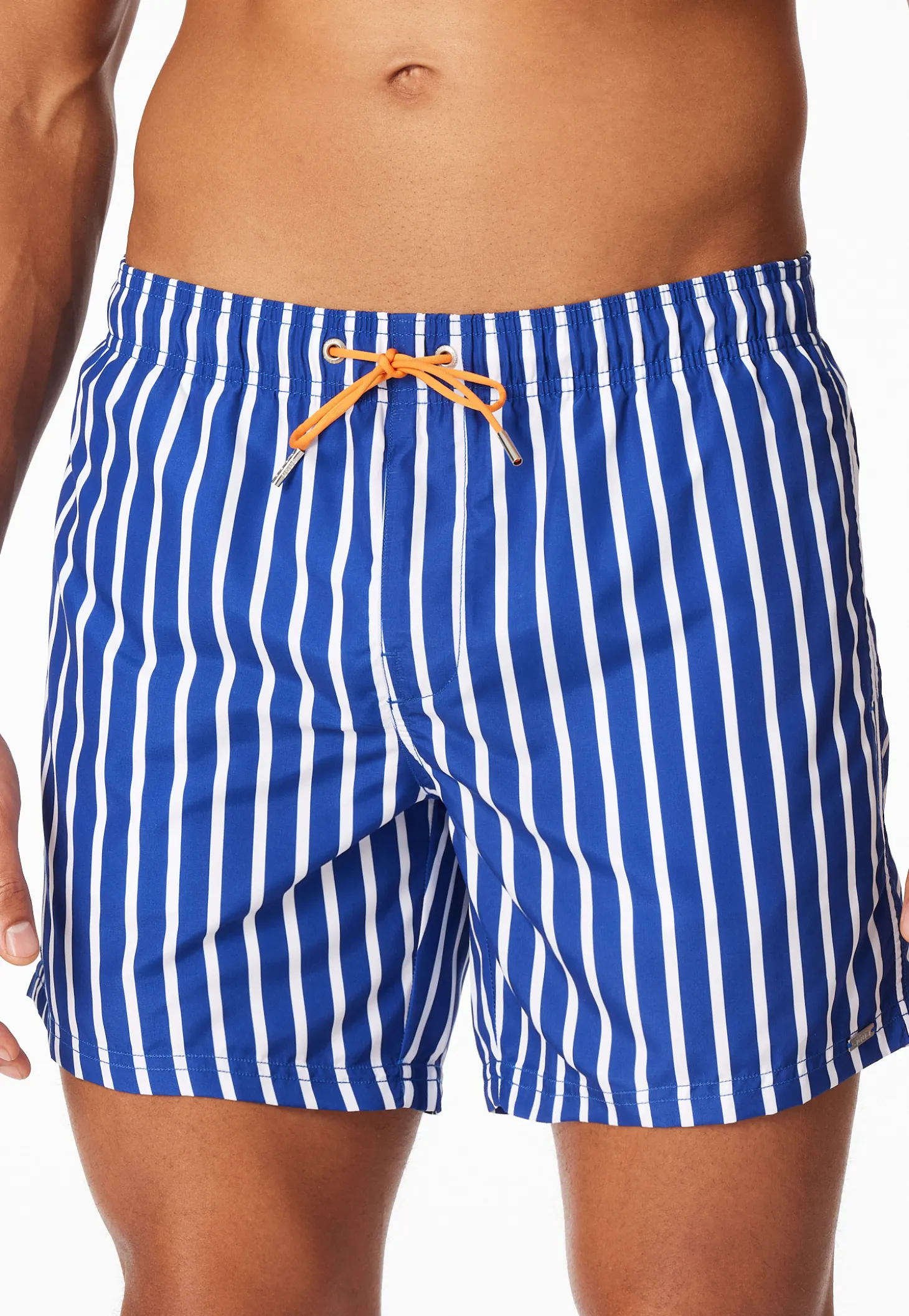 Badeshorts Webware Streifen royal - Aqua