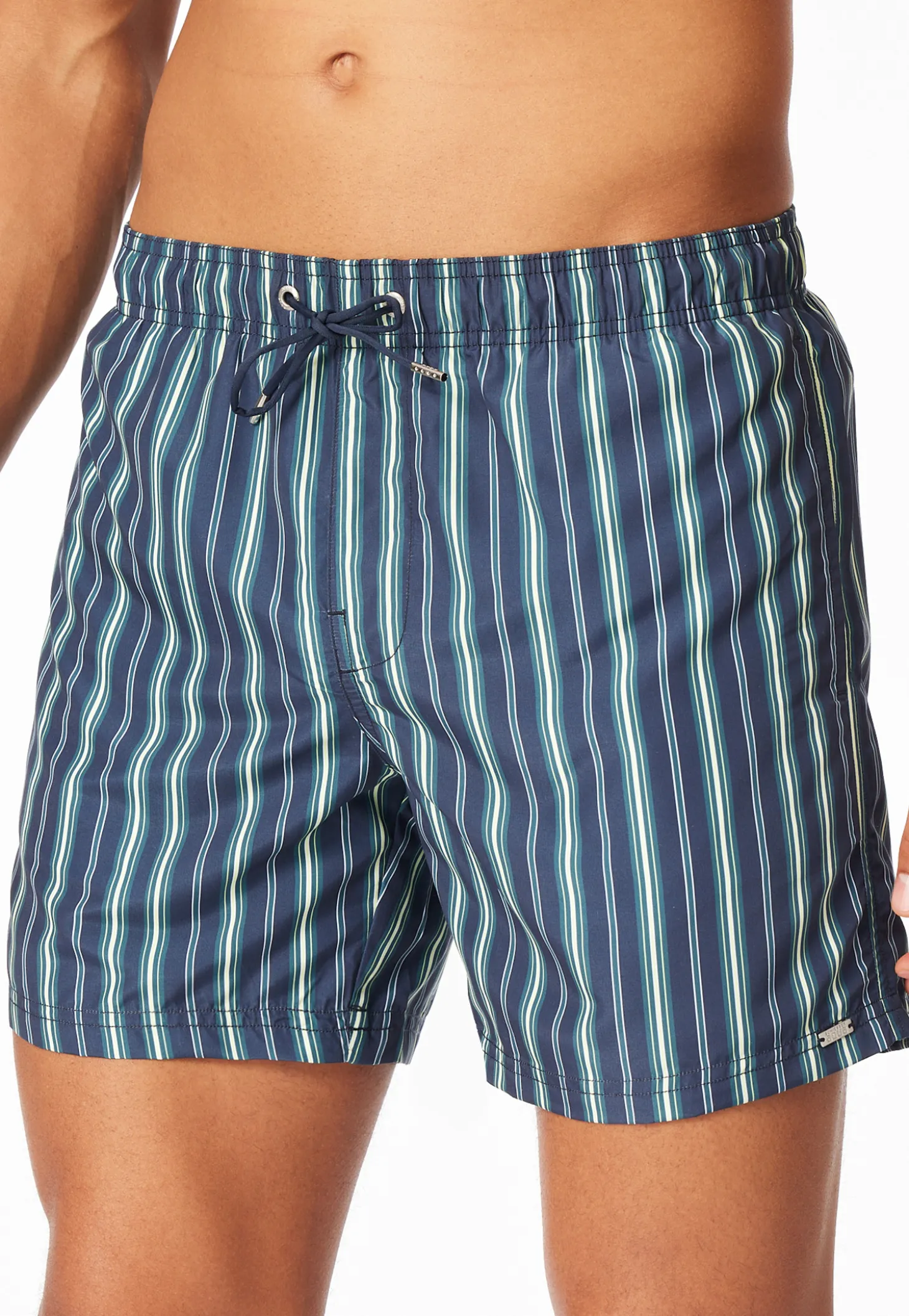 Badeshorts Webware Streifen lime - Aqua