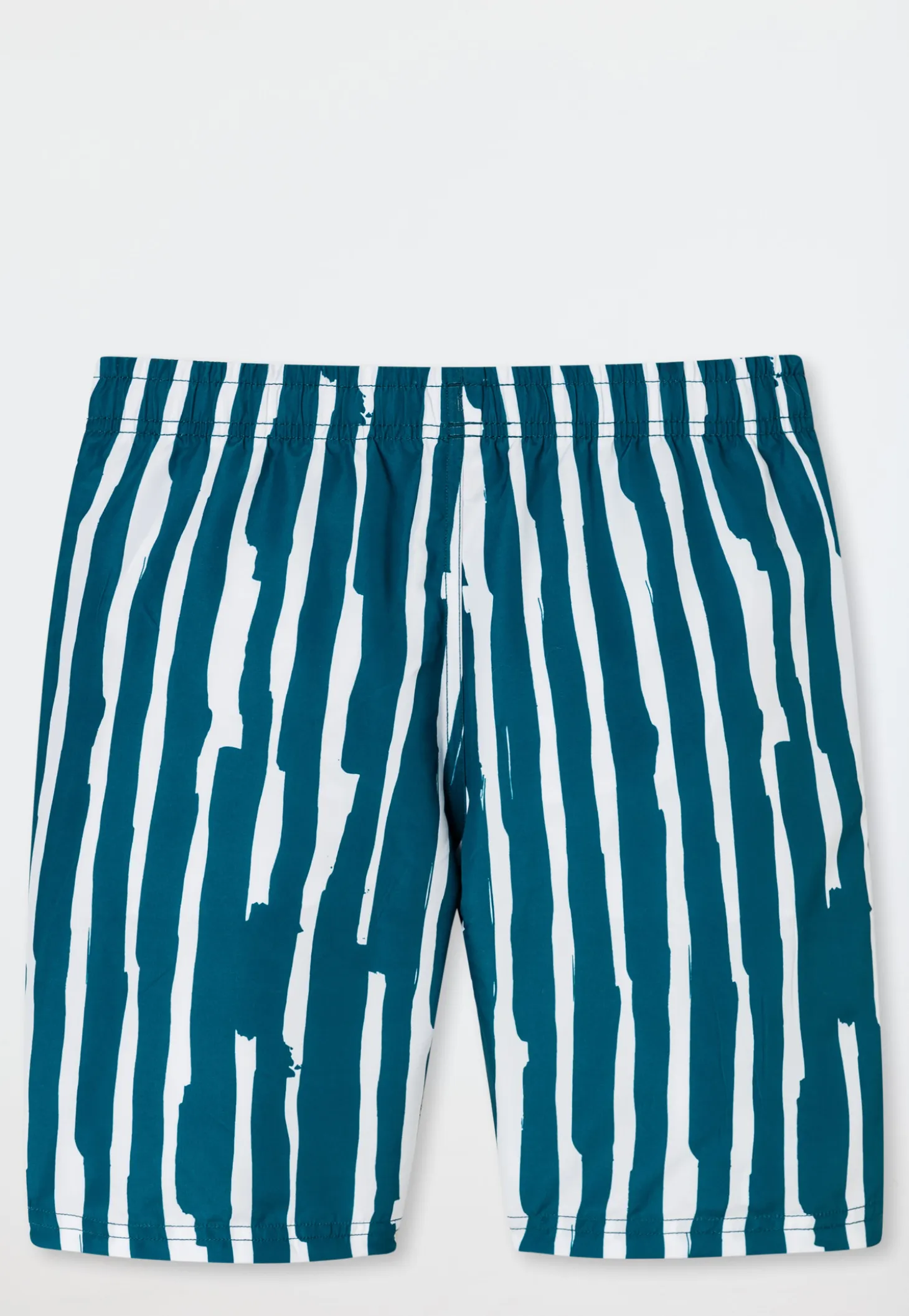 Badeshorts Webware Streifen petrol - Aqua