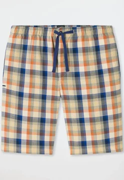 Bermuda kurz Webware beige kariert - Mix+Relax