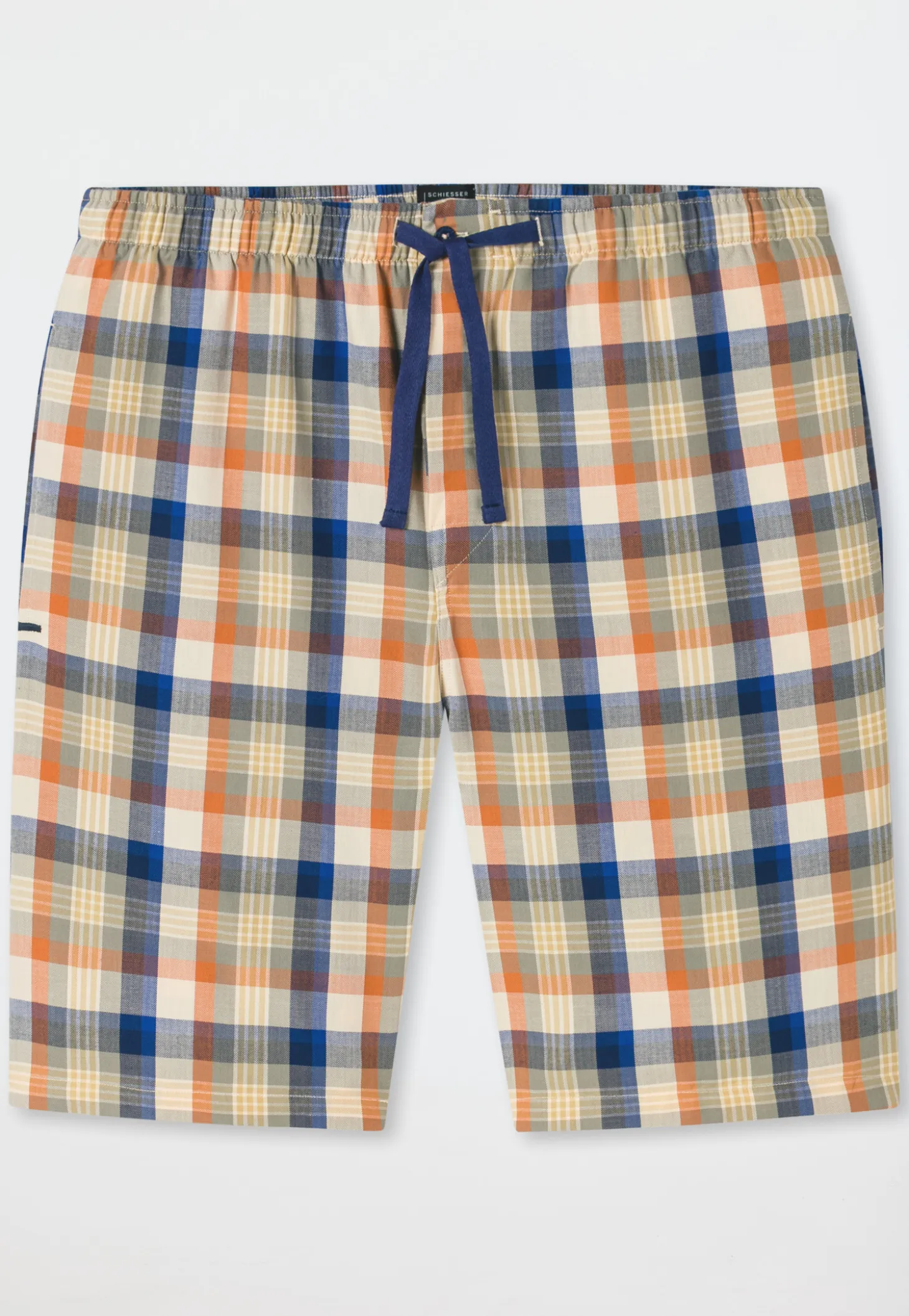 Bermuda kurz Webware beige kariert - Mix+Relax