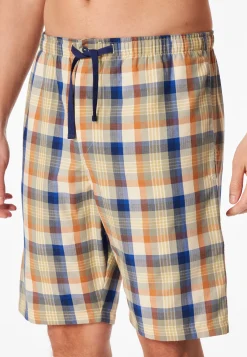 Bermuda kurz Webware beige kariert - Mix+Relax