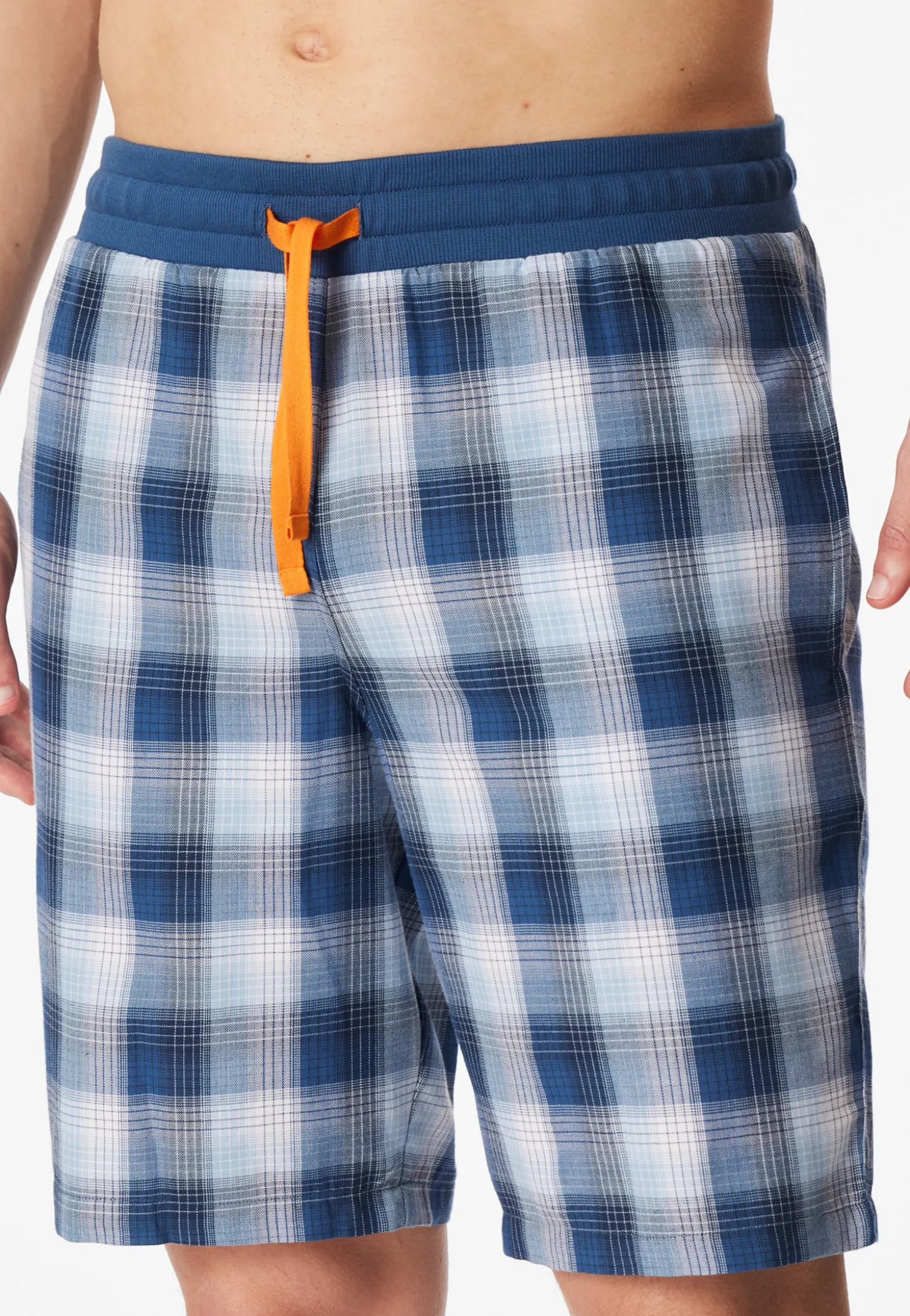 Bermuda Webware pacific blue kariert - Mix+Relax