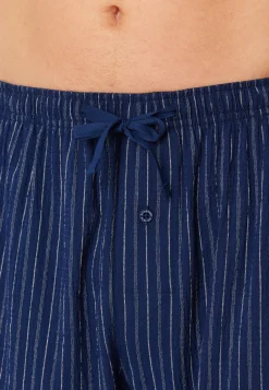 Bermuda Webware Seersucker navy gestreift - Mix+Relax