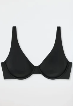 Bügel-BH mit geformten Cups schwarz - Unique Micro
