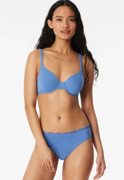 BH mit Schale Spitze aqua - Unique Cotton