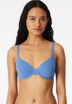 BH mit Schale Spitze aqua - Unique Cotton