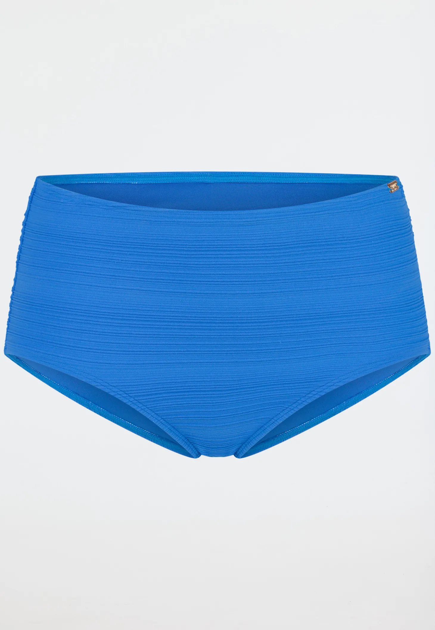 Bikinihose Panty Jersey recycelt Streifen aquarium - Aqua