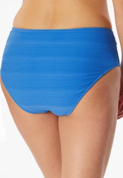 Bikinislip Retro Jersey recycelt Streifen aquarium - Aqua