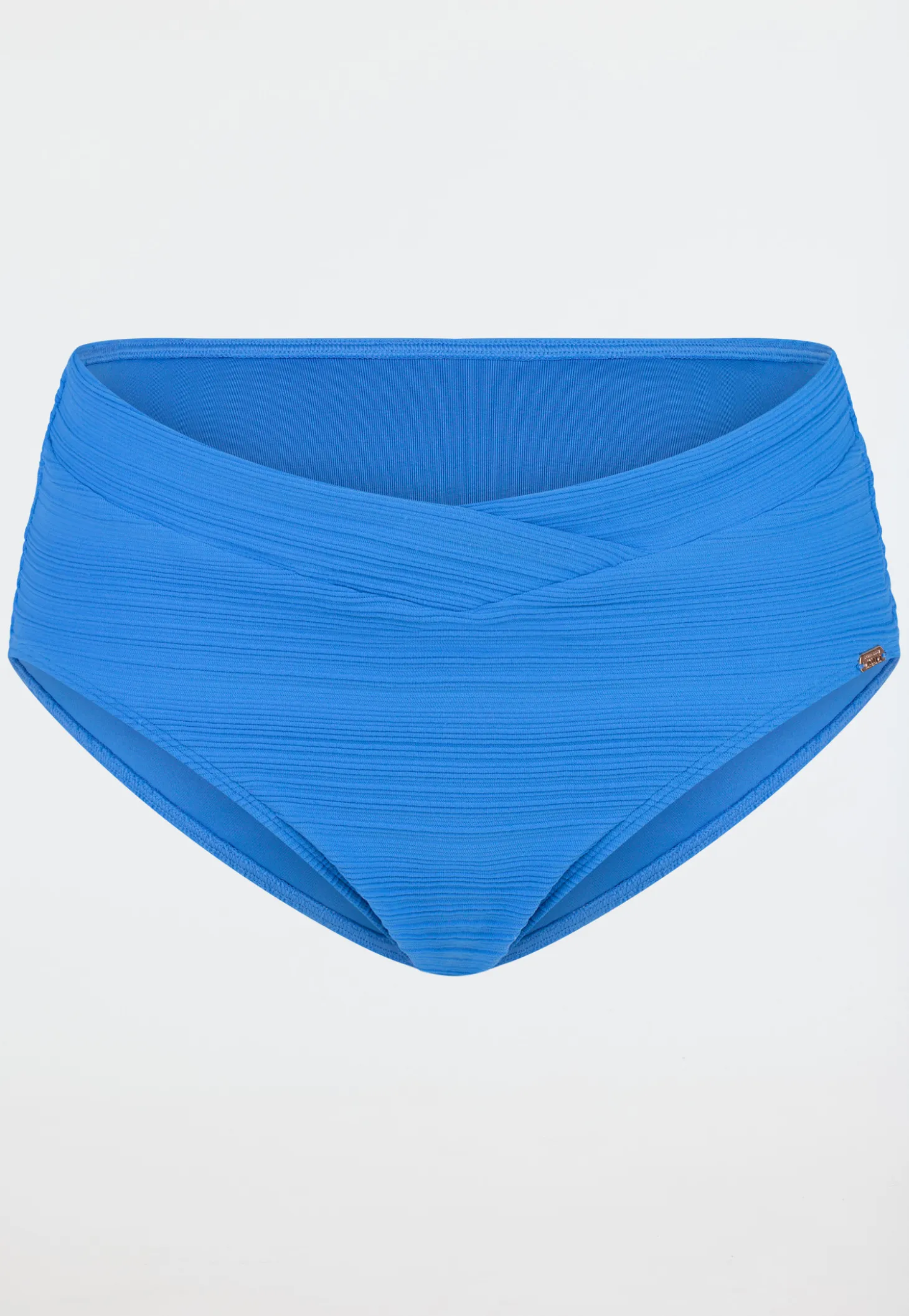 Bikinislip Retro Jersey recycelt Streifen aquarium - Aqua