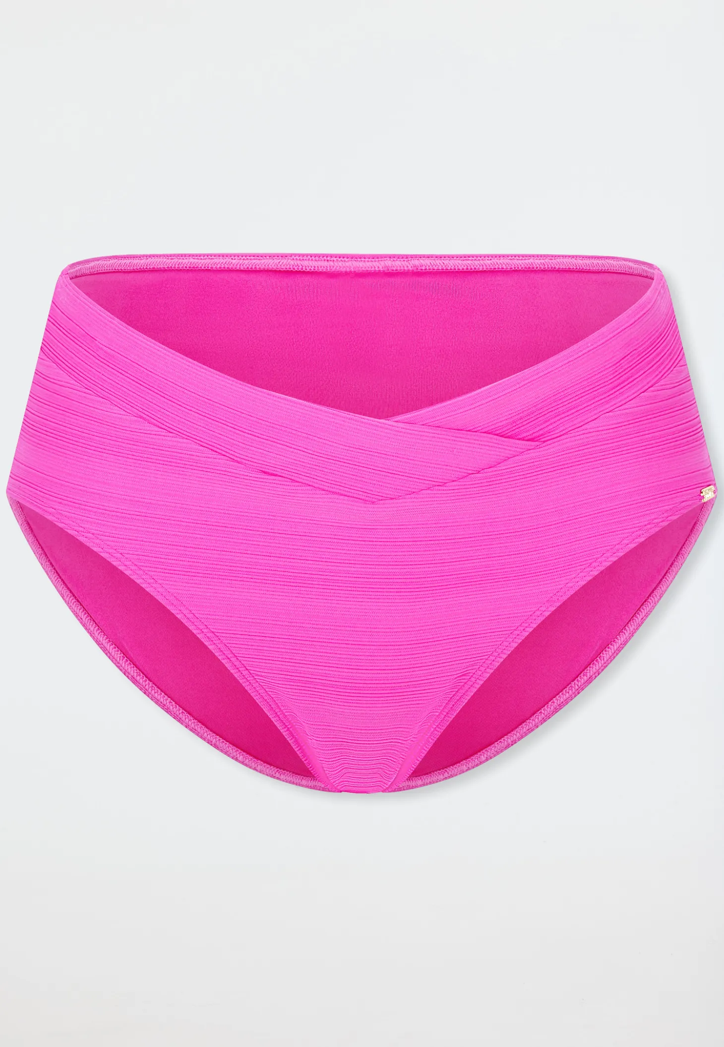Bikinislip Retro Streifen fuchsia - Aqua