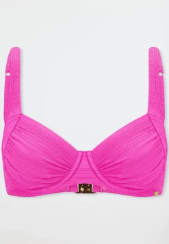 Bikini-Top mit Bügeln fuchsia - Aqua
