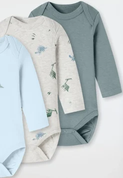 Bodys langarm Dinos mehrfarbig - Baby