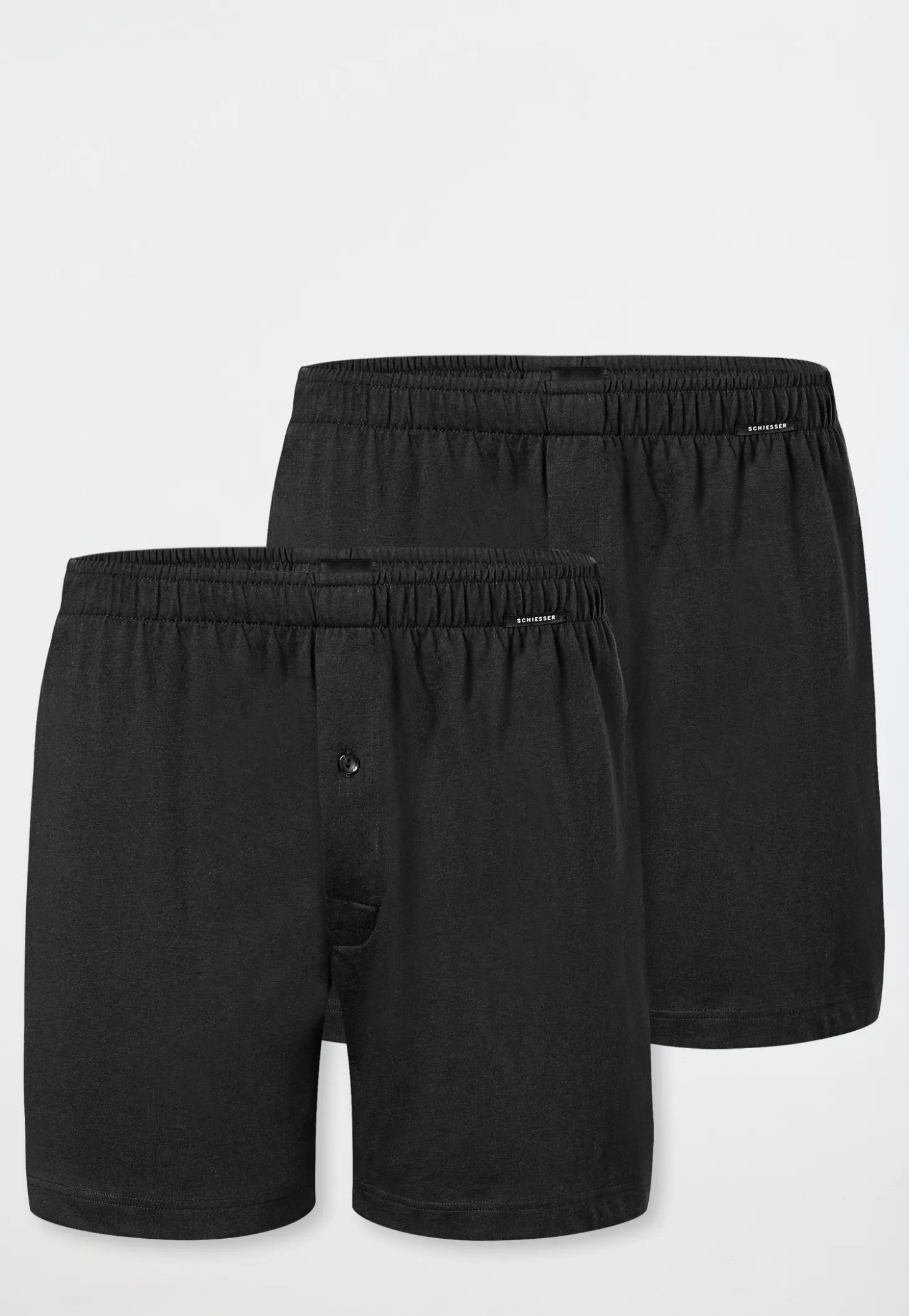 Boxershorts 2er-Pack Jersey schwarz - Boxershorts Multipacks
