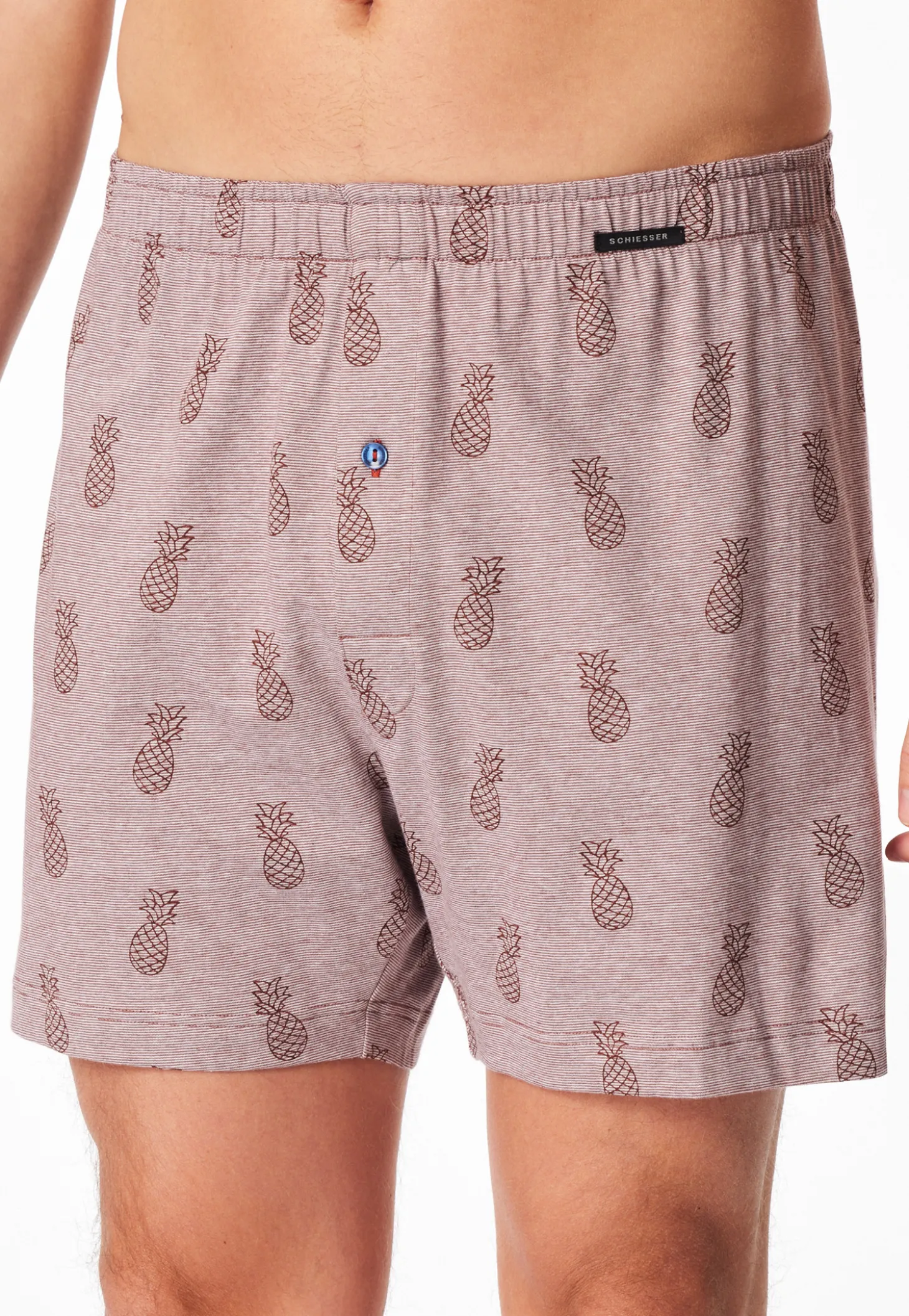Boxershorts 2er-Pack Jersey uni gemustert - Boxershorts Multipacks