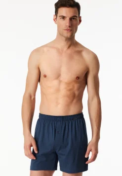 Boxershorts 2er-Pack Jersey uni gemustert - Boxershorts Multipack