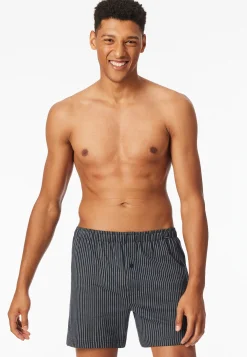 Boxershorts 2er-Pack Jersey uni gemustert - Boxershorts Multipacks