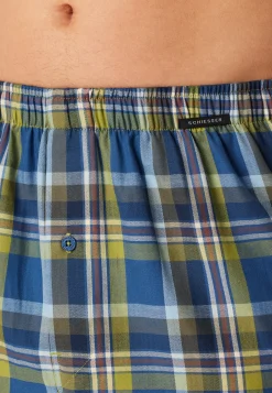 Boxershorts 2er-Pack Webware gemustert - Boxershorts Multipack