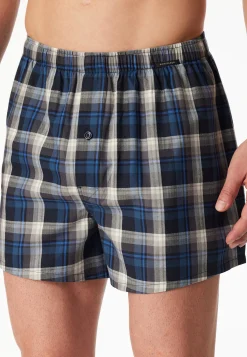 Boxershorts 2er-Pack Webware Karo mehrfarbig - Boxershorts Multipack