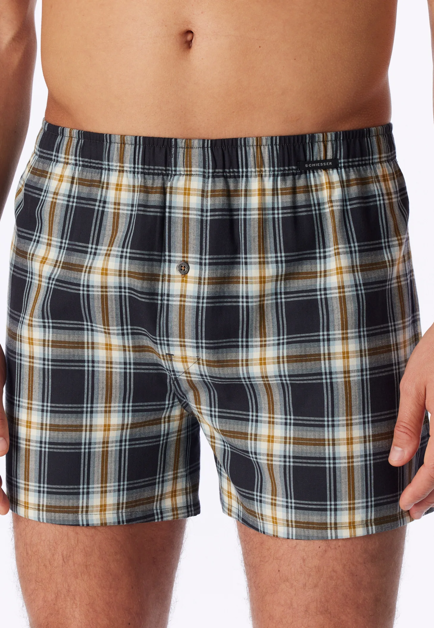 Boxershorts 2er-Pack Webware mehrfarbig gemustert - Boxershorts Multipack