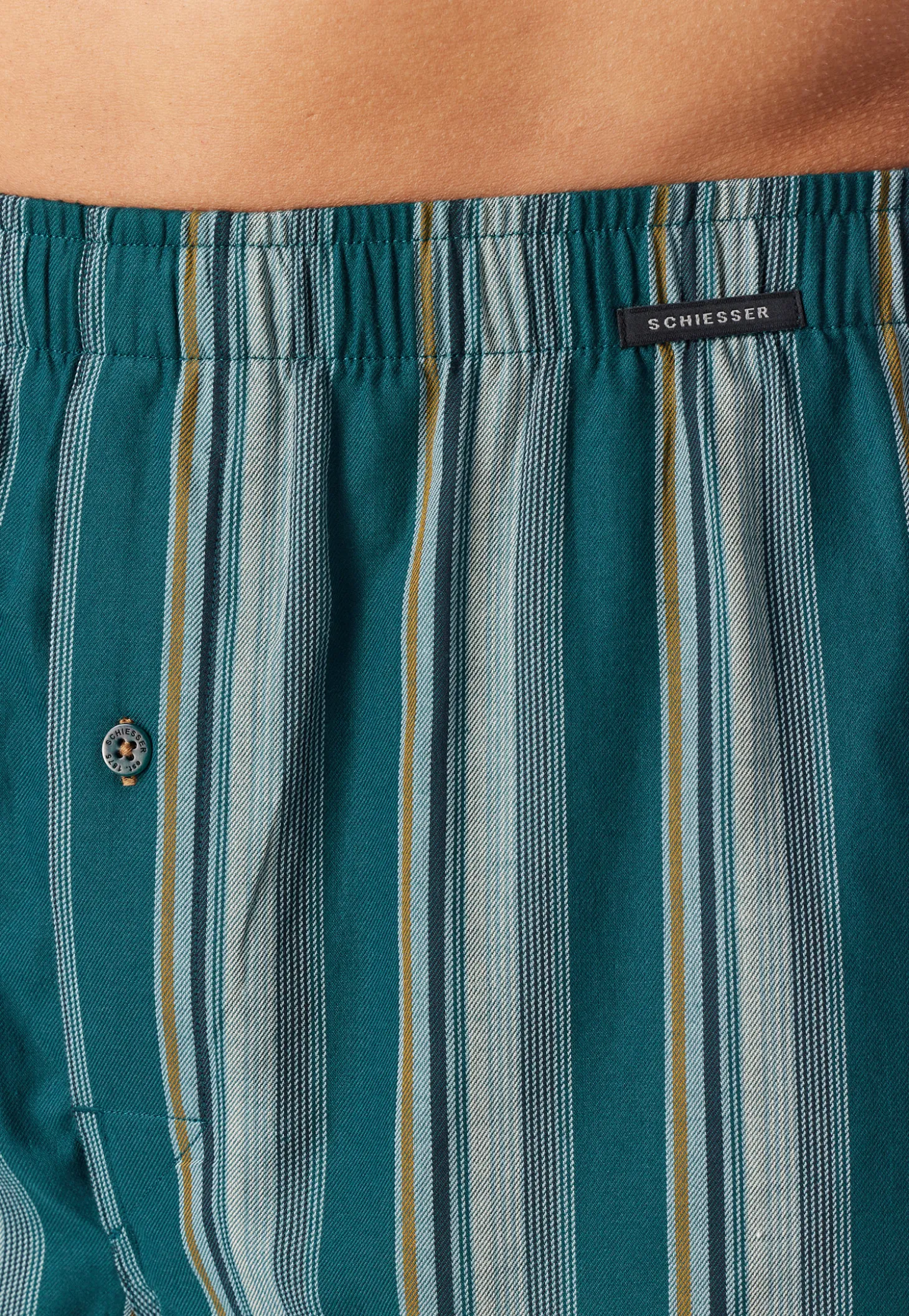 Boxershorts 2er-Pack Webware mehrfarbig gemustert - Boxershorts Multipack