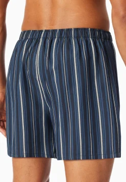 Boxershorts 2er-Pack Webware Streifen mehrfarbig - Boxershorts Multipack