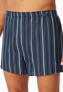 Boxershorts 2er-Pack Webware Streifen mehrfarbig - Boxershorts Multipack