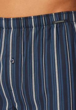 Boxershorts 2er-Pack Webware Streifen mehrfarbig - Boxershorts Multipack