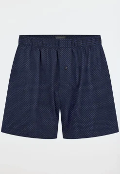Boxershorts Jersey dunkelblau gemustert - Cotton Casuals