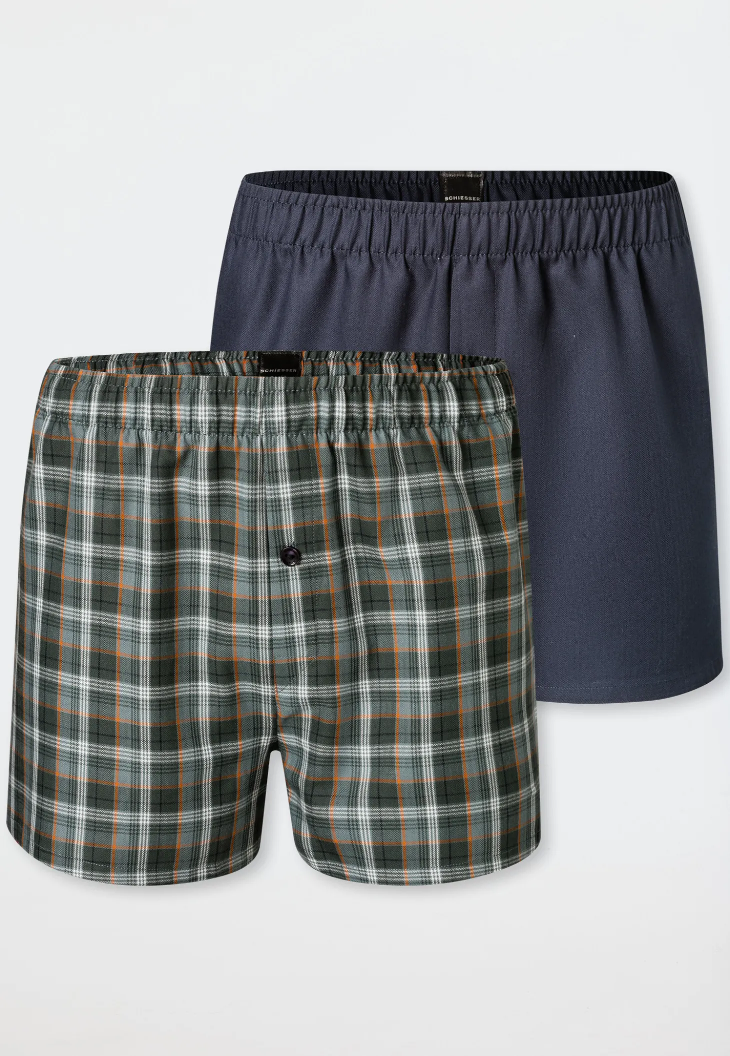 Boxershorts Webware 2er Pack Karo mehrfarbig - Boxershorts Multipacks