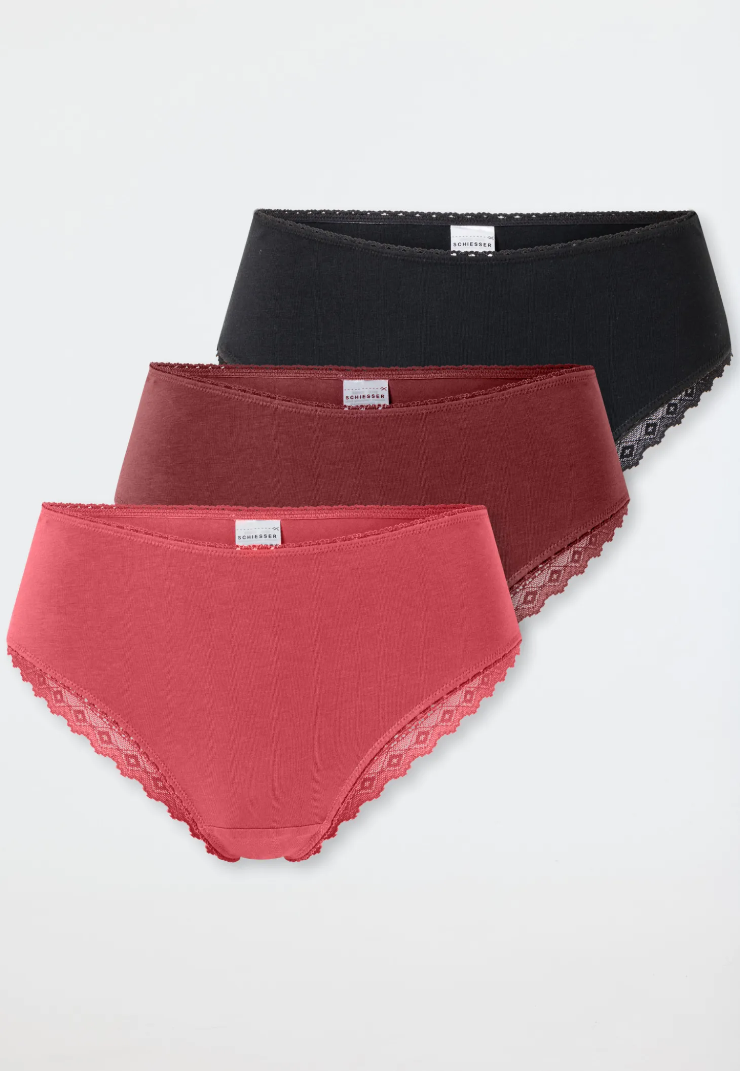 Brazilian 3er-Pack Spitze mehrfarbig - Modern Multipacks