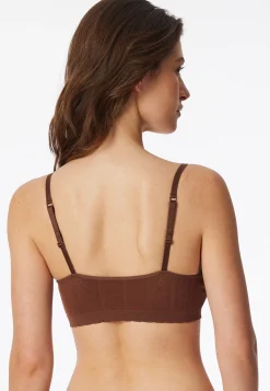 Bustier Ajourée seamless dunkelbraun - Revival Alma