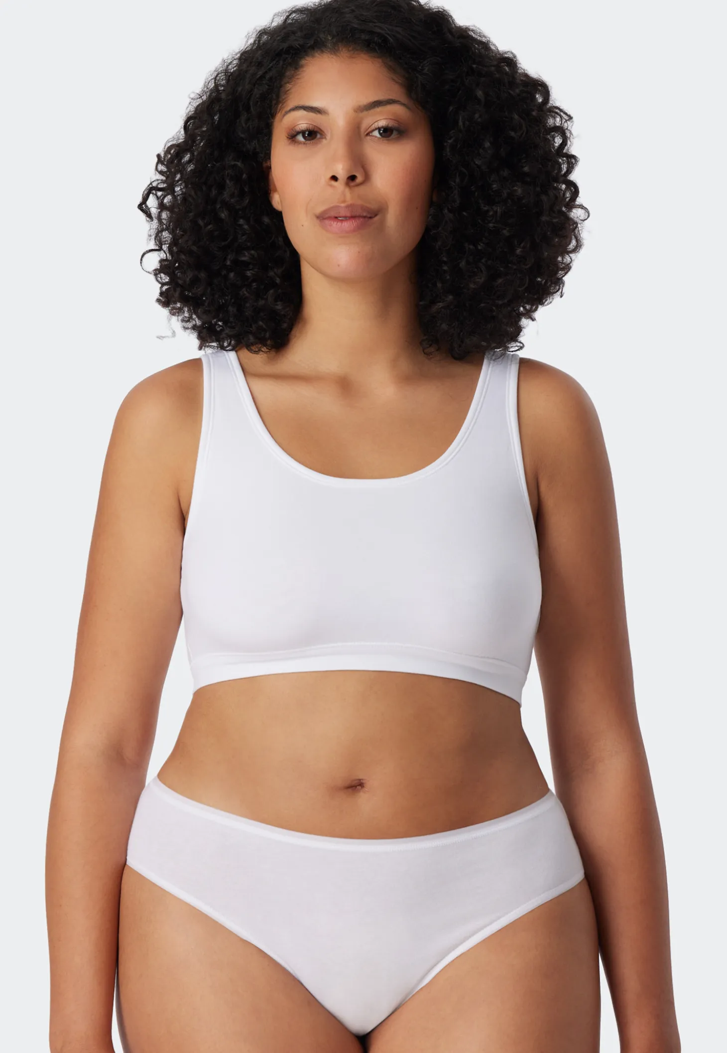 Bustier 2er-Pack ohne Cups weiß - 95/5