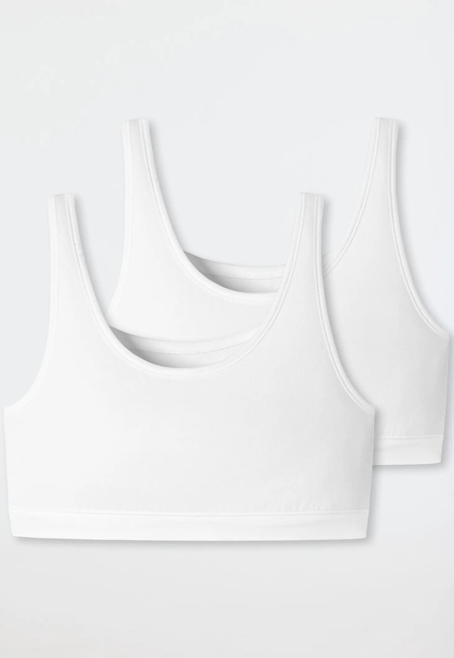 Bustier 2er-Pack ohne Cups weiß - 95/5