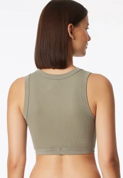 Bustier Feinripp jade - Revival Paula