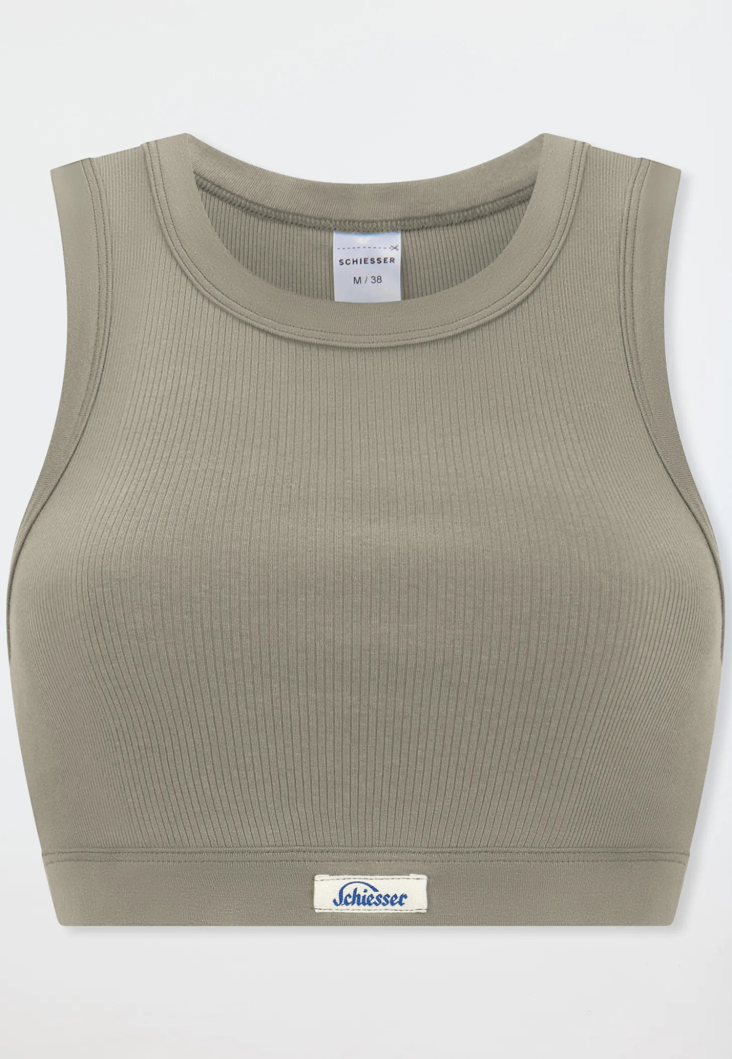 Bustier Feinripp jade - Revival Paula