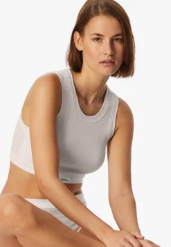 Bustier Feinripp off-white - Revival Paula