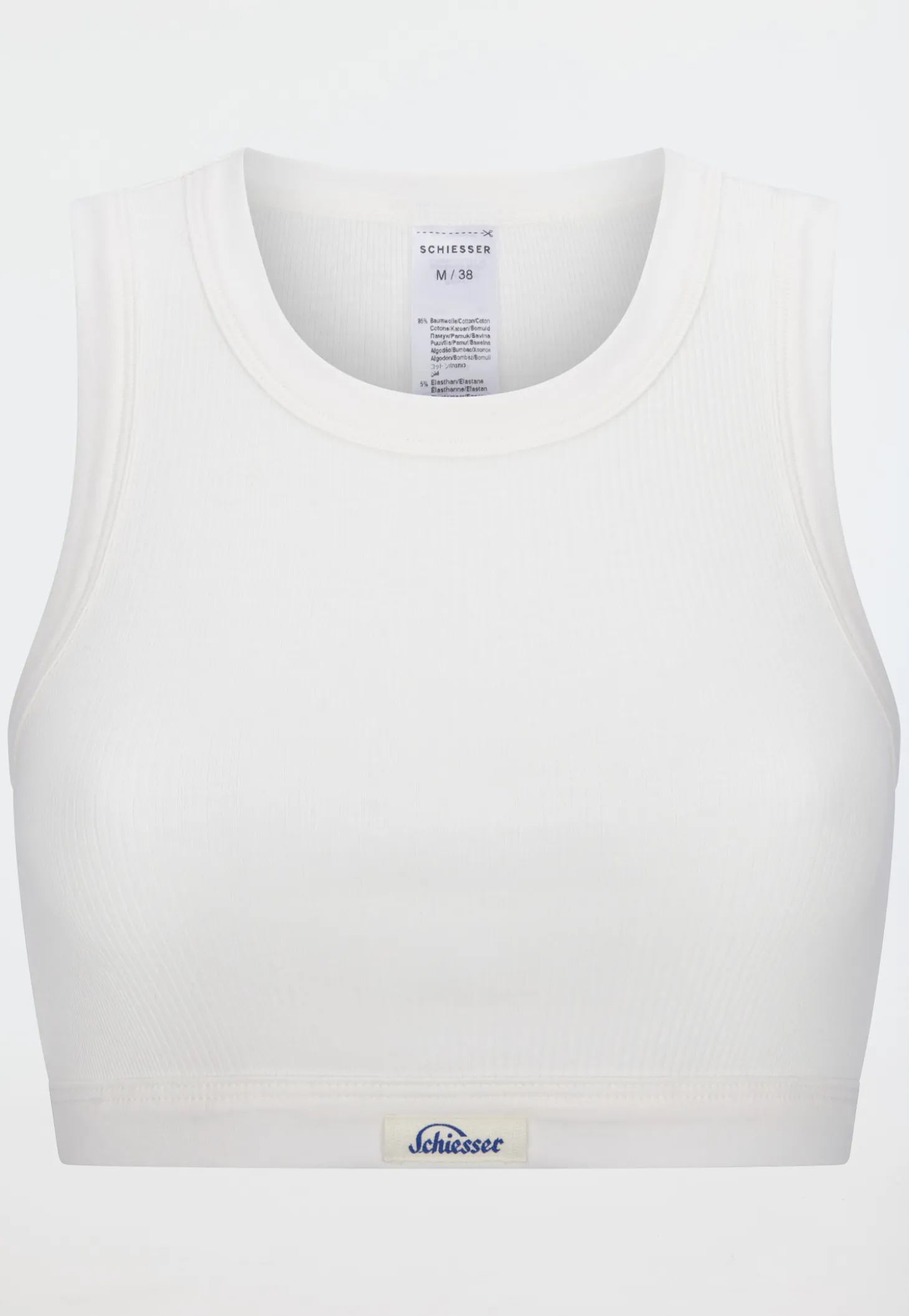 Bustier Feinripp off-white - Revival Paula